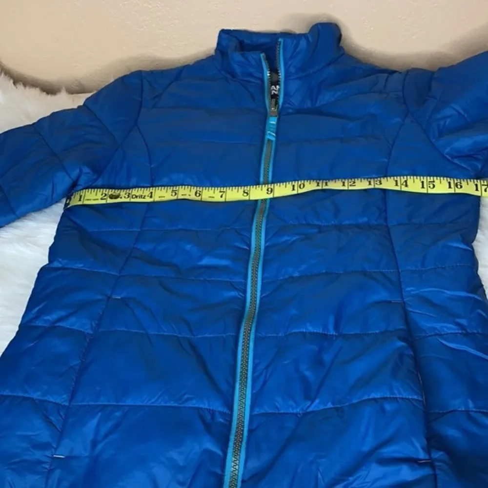 Lands’ End Blue Lightweight Puffer Jacket Size M 10/12